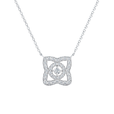 DeBeers戴比尔斯白金钻石项链