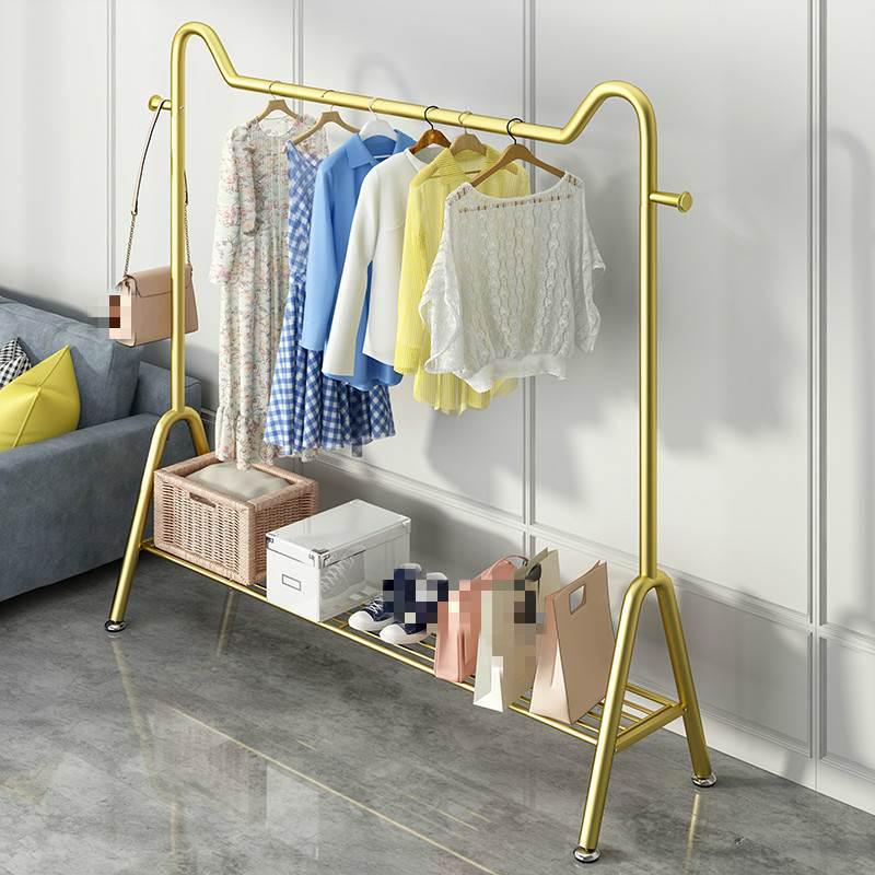 晾衣架落地卧室挂衣架简易衣帽架室内晒衣架阳台凉衣服收纳衣服架