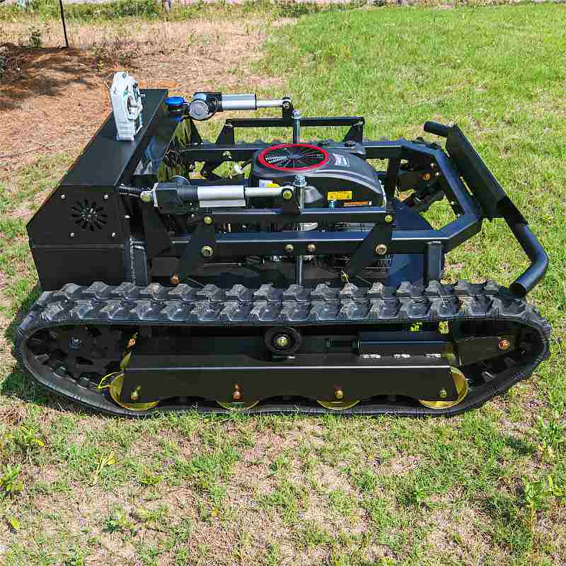 坦克越野款遥控割草机全地形可用操作简单大功率履带式遥控割草机