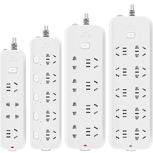 公牛插座面板多孔家用多功能排查插排插板排插拖线接线板带线正品