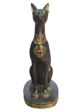 古埃及猫神玻璃钢雕塑古代文明遗址神兽雕像定做纯铜动物塑像定制