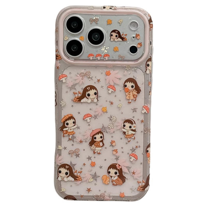 MoreRex秋日甜美卡通小玉星星适用苹果18手机壳iphone17promax新款18pro日韩15全包防摔保护套14少女心16透色