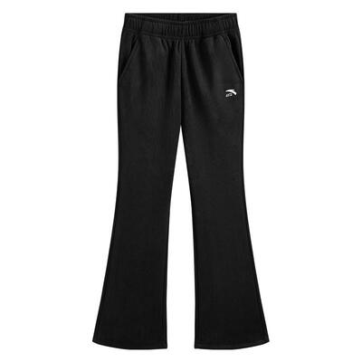 安踏女童灯芯绒喇叭裤加绒加厚裤