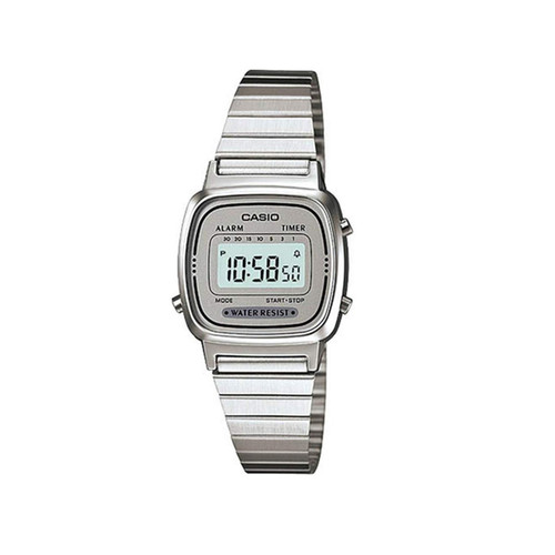 卡西欧电子表男手表女LA670WGA-9D/LA680/A168WAWG-9W方块小金表