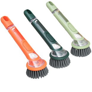 长柄加液洗锅刷子厨房专用洗碗洗锅杯子家用清洁不伤锅不沾手神器