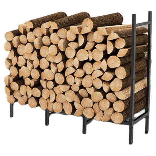 户外柴火架极简风室内外储木架子铁艺大容量木柴收纳架壁炉木材框