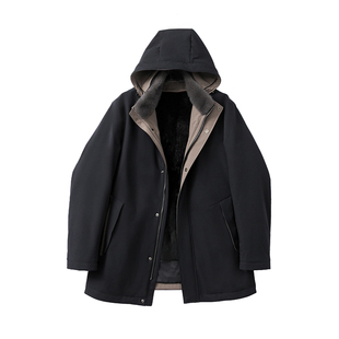 福利“年衣”！蒙古獭兔+丹麦紫貂 男士皮草尼克服高端皮草外套