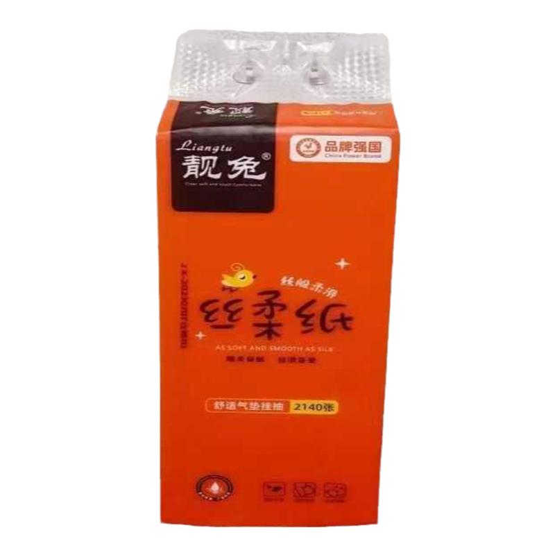 靓兔原生木浆丝柔壁挂抽纸