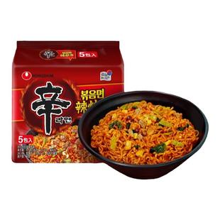 韩国进口农心辛拉面炒面袋装辛辣面辣炒干拌面方便面速食泡面