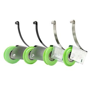 衣柜移门导轨上下滑轮卫生间浴室淋浴房玻璃推拉门轨道凹凸脚轮子