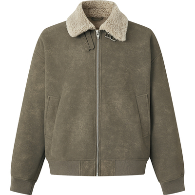 CHINISM赤尘皮毛一体仿麂皮夹克