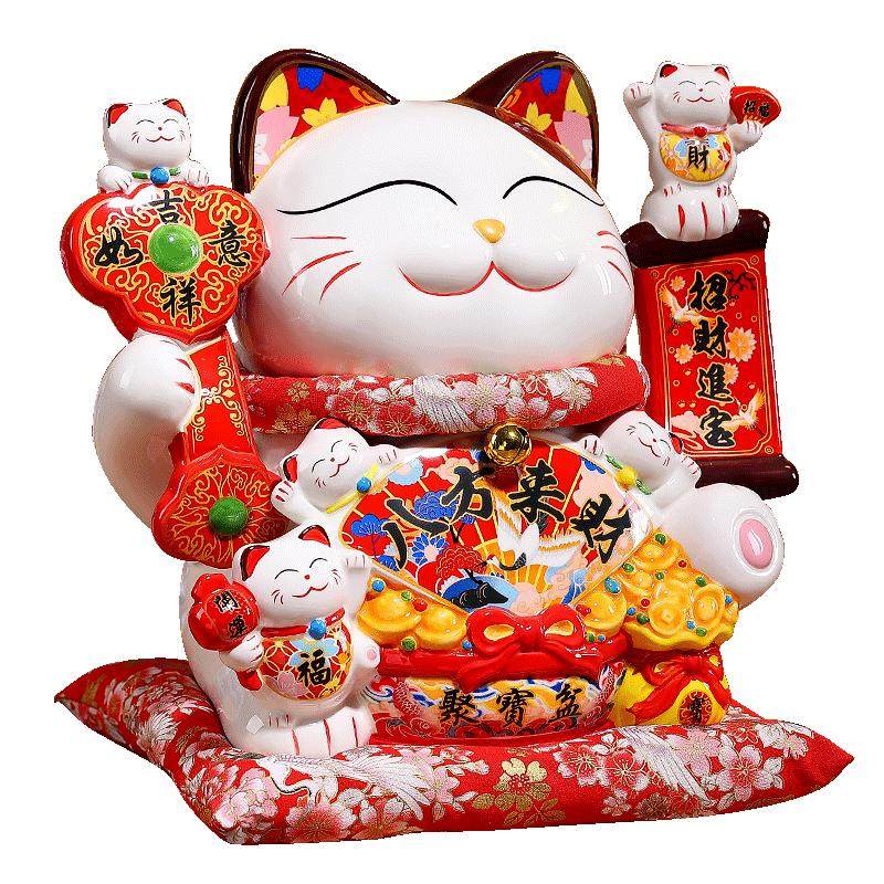 存钱罐招财猫摆件开业礼物前台