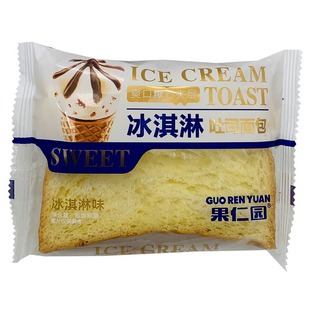 果仁园纯虎皮蛋糕片鲜切吐司面包手工咸蛋糕夹心软炼乳营养式早餐