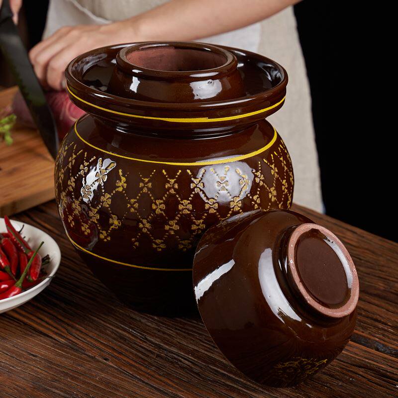泡菜老坛子陶瓷老坛子土陶坛子肉的坛子腌肉容器陶土泡菜坛子家用