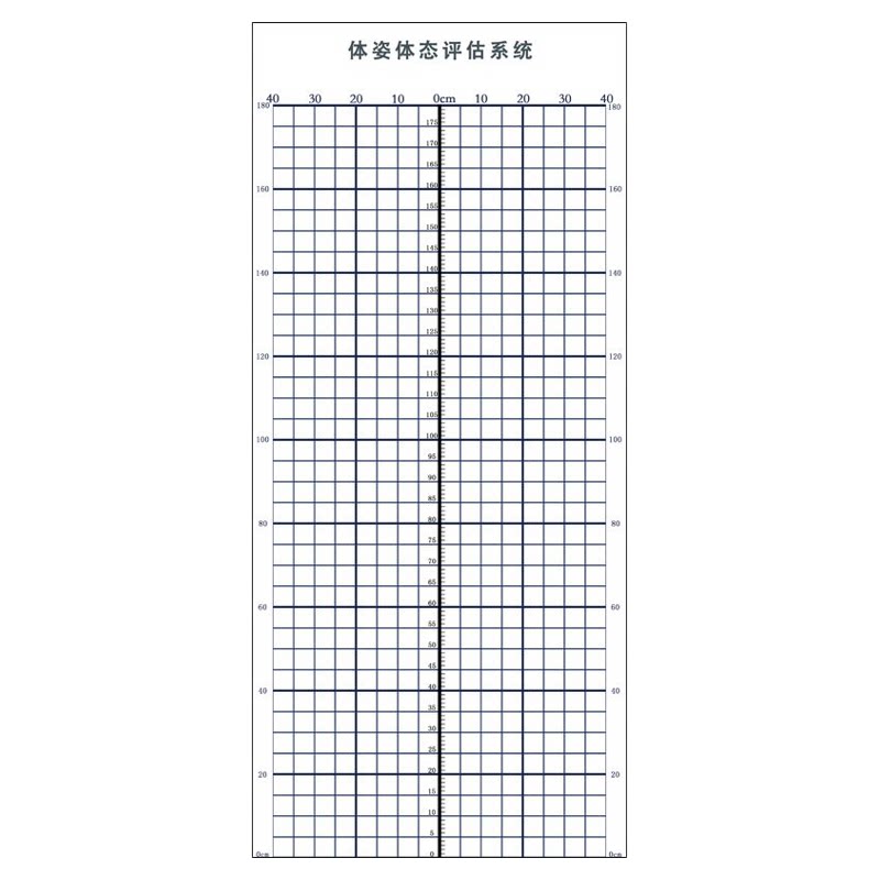 体态测评系统评估表瑜伽墙纸人体站姿评估图健身房训练中心体态图