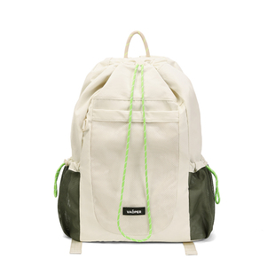 VAOPER喂牌抽绳双肩包女旅行运动背包轻便书包壁球网球羽毛球包男