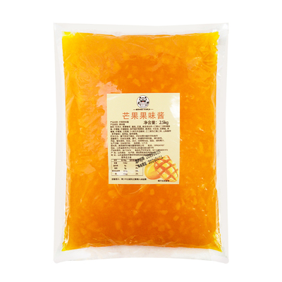 5斤芒果酱奶茶店专用原料刨冰粥配料商用草莓果酱水蜜桃凤梨原料