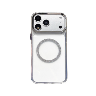 闪粉磁吸无线充电适用于谷歌GooglePixel10手机壳9A高级感透明Pixel5XL简约8pro保护套6A防摔7A电镀镜框4男女