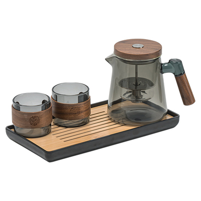 飘逸杯玻璃泡茶壶家用一人饮茶水分离按压式一键过滤茶杯茶具套装