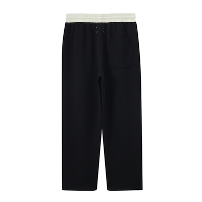 孟博龙同款拼色篮球阔腿运动长裤