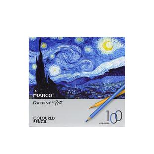 MARCO马可拉菲尼彩铅Pro升级版100色彩色铅笔48色7100油性专业36色学生用72色美术生手绘画画专用笔套装