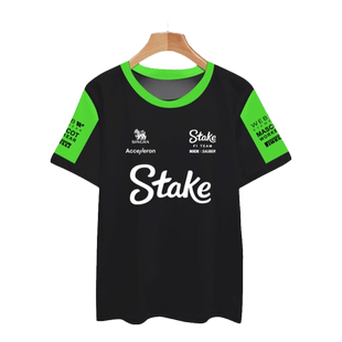 索伯stake车队服F1周冠宇同款赛车服冰丝速干短袖T恤衫男士半袖体