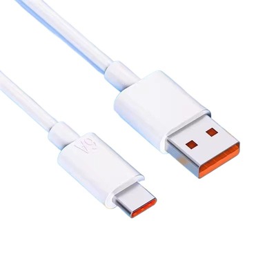 Typec数据线6A快充适用tpyec充电线华为小米vivo安卓5A充电器线nova7typc荣耀9x手机tpc超级快充冲type c