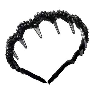 闪钻路易斯巴黎王妃发箍女款2025新款高颅顶头箍带齿防滑发卡头饰