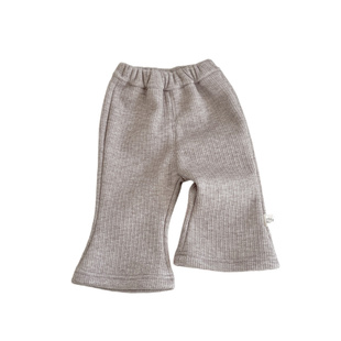 女宝宝加绒秋冬季喇叭裤婴幼儿外穿保暖长裤子女童装休闲裤打底裤