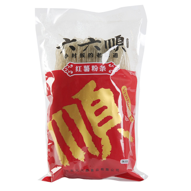 六六顺红薯粉条500g袋装 酸辣粉地瓜粉纯手工农家番薯木薯粉