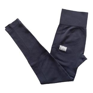 黑色外贸材质速干女舒适中高腰收复提臀紧身裤瑜珈裤运动健身长裤