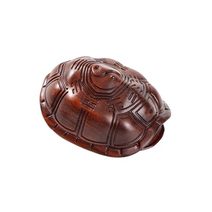 龟壳天然雷击枣木富甲天下六爻工具手把件摆件铜钱六爻64卦卜文玩