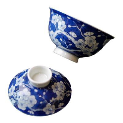 宛玉盖碗冰梅纹迷你盖碗50ml