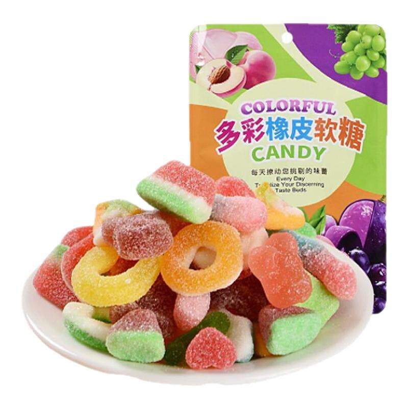 橡皮糖酸砂软糖网红解馋零食QQ糖