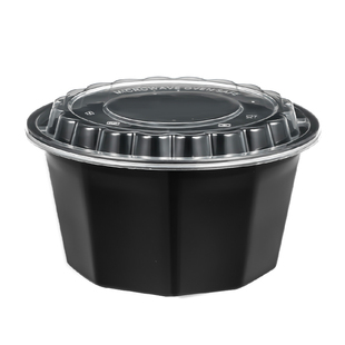 1000ml美式九角打包盒一次性餐盒白色黑色外卖冒菜快餐盒麻辣烫碗