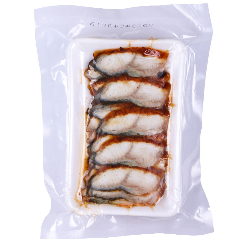蒲烧鳗鱼切片手握寿司鳗鱼饭调味烤海鳗寿司片8克 20片  四包包邮