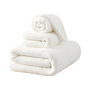 无印良品浴巾男款2025新款成人大毛巾三件套吸水不掉毛女士洗澡用