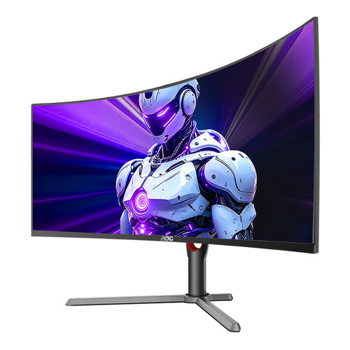 AOC带鱼屏4K显示器34英寸250Hz曲面电竞游戏电脑240屏幕CU34G3Z