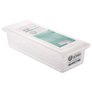 抗菌小葱香菜专用保鲜盒冰箱沥水收纳长条大葱姜蒜食品级整理密封