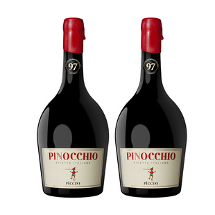 白熊喝喝彼奇尼奇遇红葡萄酒半甜匹诺曹红酒礼盒微醺晚安酒