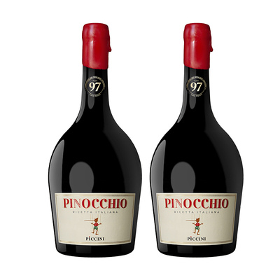 白熊喝喝彼奇尼奇遇红葡萄酒半甜匹诺曹红酒礼盒微醺晚安酒