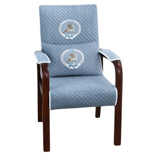 实木办公椅子套罩新款会议红木中式椅套扶手老式带坐垫套罩座套罩