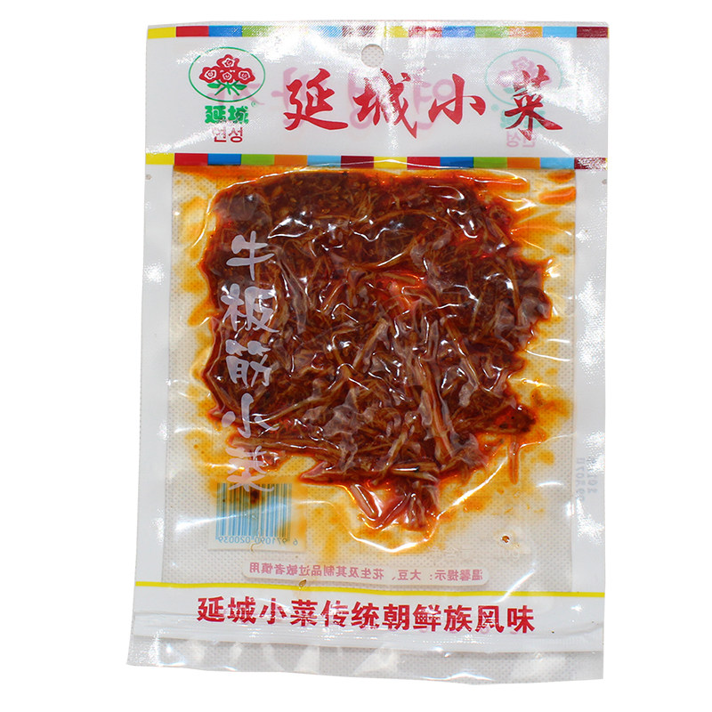 高丽村 延边朝鲜族风味小吃延城小菜【小干牛板筋】牛蹄 30袋包邮