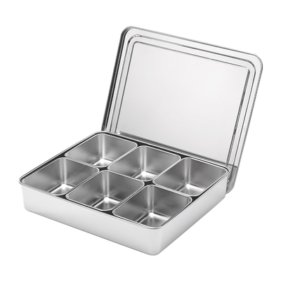 不锈钢冰粉配料盒摆摊专用工具