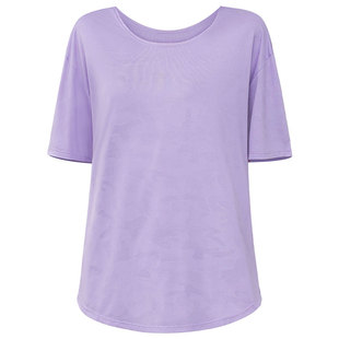 大码运动上衣女胖mm跑步健身瑜伽套装训练服t恤透气宽松显瘦200斤