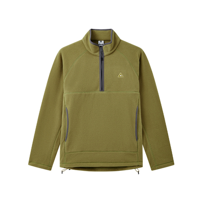 匹克半拉链加绒卫衣男