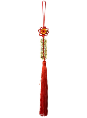 中国结五帝钱挂件吉祥对门厕所