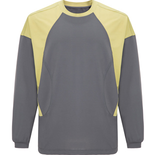 MWO 【丞磊魏大勋同款】 弧形撞色拼接长袖防晒宽松T恤 男女同款