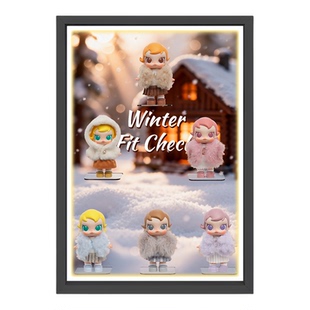 BabyMolly积极入冬指南系列展示盒壁挂相框收纳展示适用泡泡玛特