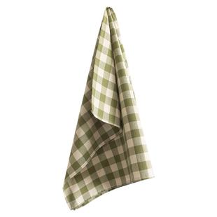 缝物语美式乡村田园布艺餐布餐巾垫便当布咖啡馆美食拍照橄榄绿